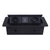 Выдвижная розетка горизонтальная POSocket-4 (2 розетки, 2USB входа, 2м кабель) - 2